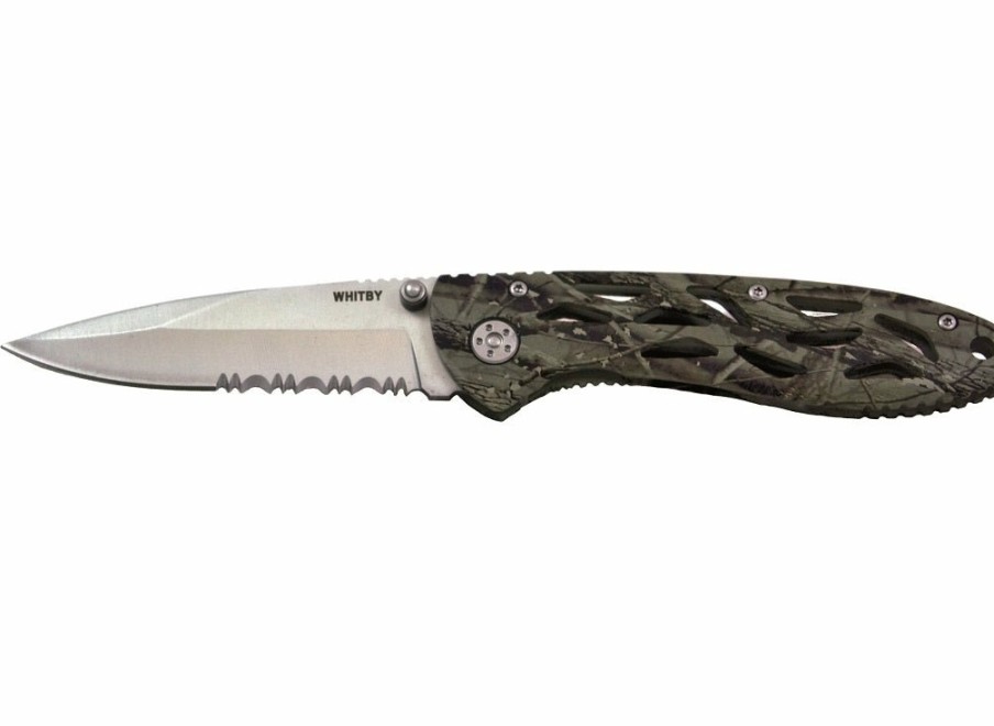 Whitby Knives Whitby Camo Lock Knife (3.5") | Lock Knives