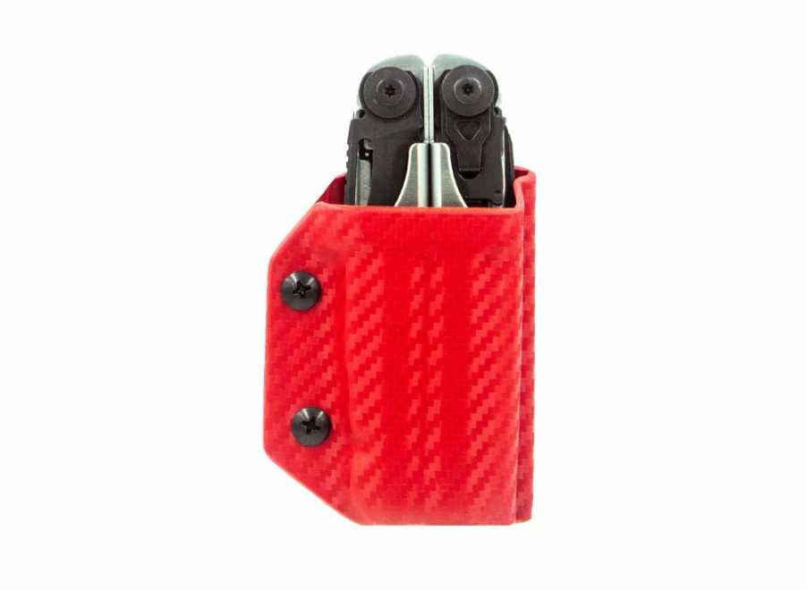 Clip & Carry Clip & Carry Kydex Sheath: Leatherman Surge - Red Carbon Fibre | Sheaths