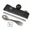 Light My Fire Light My Fire Spork´N Straw Kit Titanium | Sporks