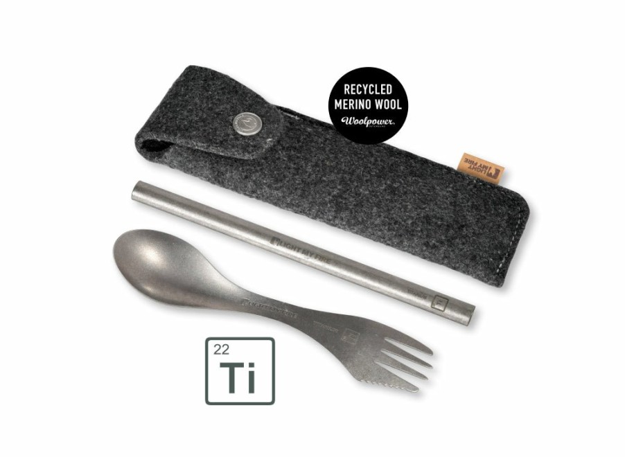 Light My Fire Light My Fire Spork´N Straw Kit Titanium | Sporks