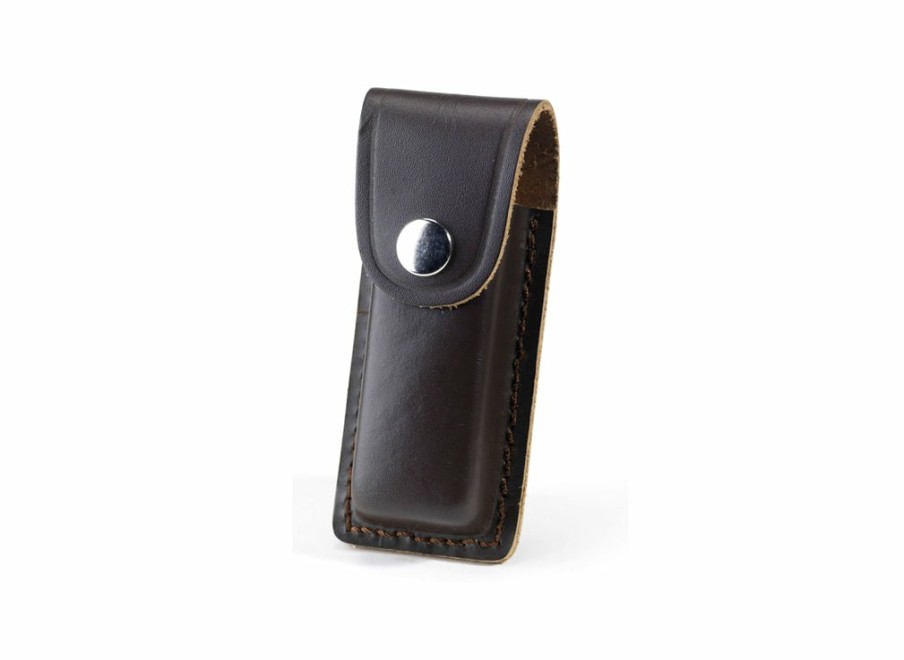 Whitby Knives Whitby Dark Brown Leather Sheath - 4" | Sheaths