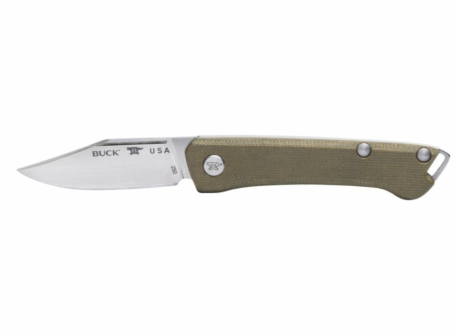 Buck Buck Saunter Clip Knife - Green Micarta | General Purpose Knives