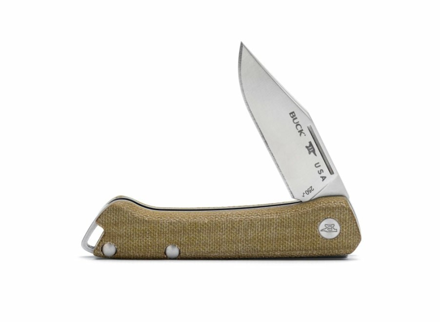 Buck Buck Saunter Clip Knife - Green Micarta | General Purpose Knives