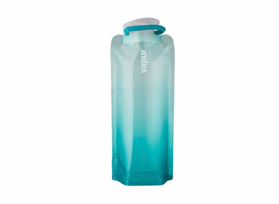 Vapur Vapur Wide Mouth 700Ml - Gradient - Malibu Teal | Foldable Water Bottles