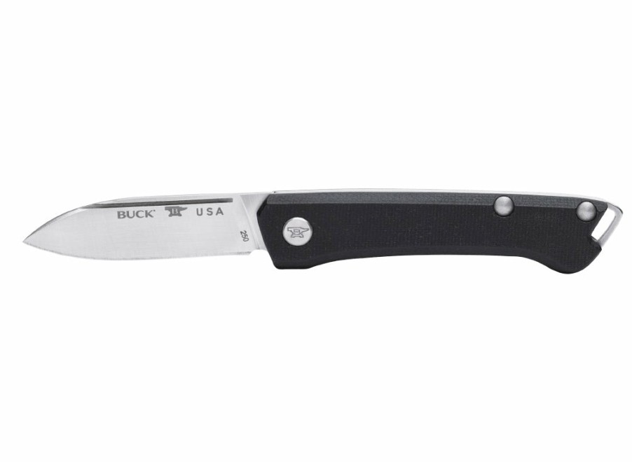 Buck Buck Saunter Drop Point Knife - Black Micarta | General Purpose Knives