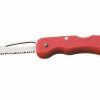 Whitby Knives Whitby Safety/Rescue Lock Knife W/ Cutting Hook (2.5") - Red | Safety & Rescue Knives