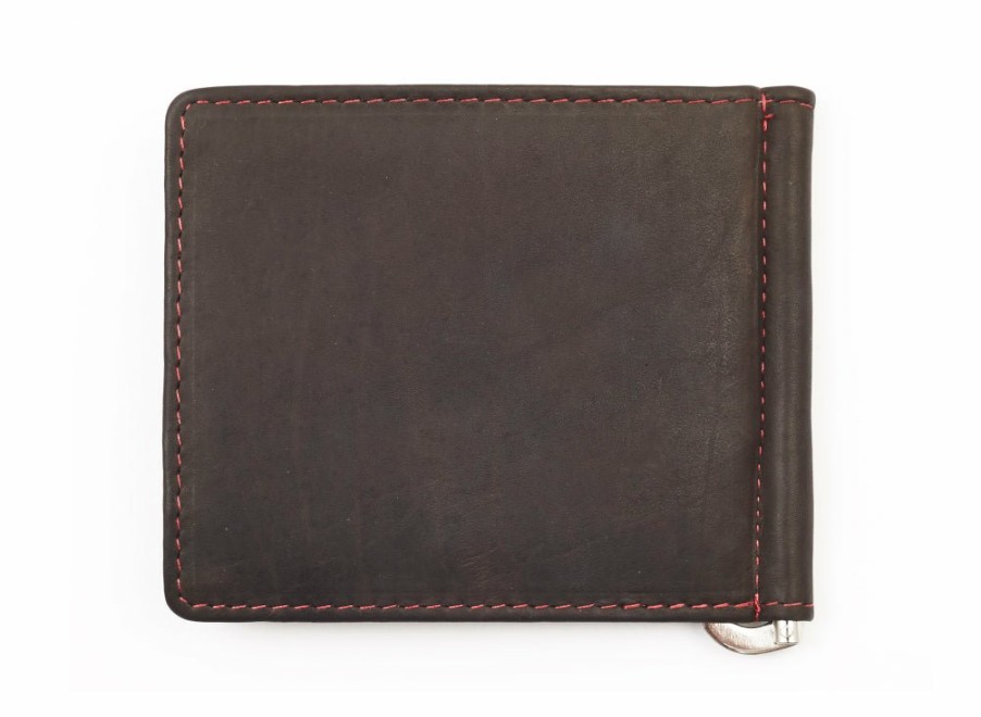 Zippo Zippo Leather Bi-Fold Money Clip Wallet - Mocha | Leather Wallets