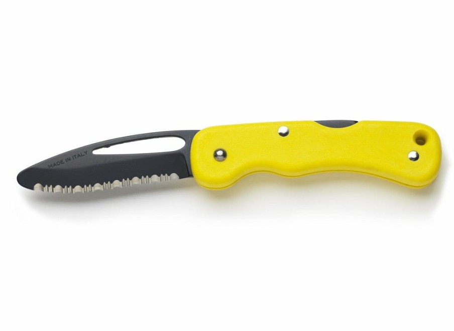 Whitby Knives Whitby Safety/Rescue Blunt Ended Lock Knife (2.5") - Yellow | Safety & Rescue Knives