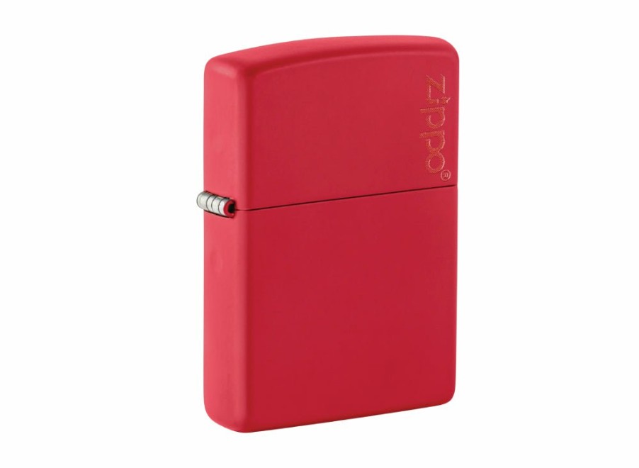 Zippo Zippo Logo Lighter - Red Matte | Lighters