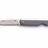 Whitby Knives Whitby Kent Edc Pocket Knife (2.25") - Titanium Finish | Edc Knives