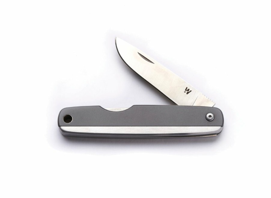 Whitby Knives Whitby Kent Edc Pocket Knife (2.25") - Titanium Finish | Edc Knives