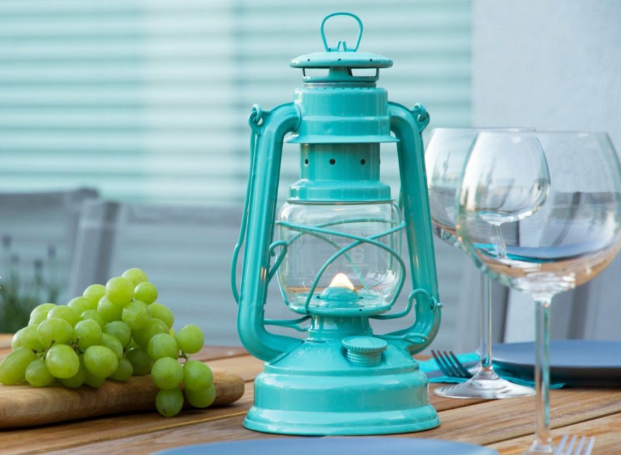 Feuerhand Feuerhand Baby Special 276 Hurricane Lantern - Light Green | Hurricane Lanterns