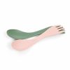 Light My Fire Light My Fire Spork Little 2-Pack - Sandy Green/Dusty Pink | Sporks