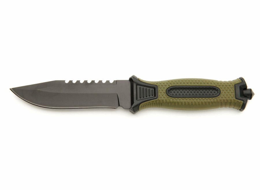 Whitby Knives Whitby Outdoor Survival/Camping Sheath Knife With Sawtooth Blade (4.5") | Bushcraft & Survival Knives