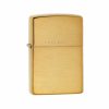 Zippo Zippo Lighter - Brushed Solid Brass | Lighters