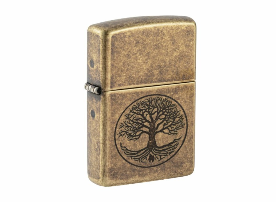 Zippo Zippo Tree Of Life Lighter - Antique Brass | Lighters