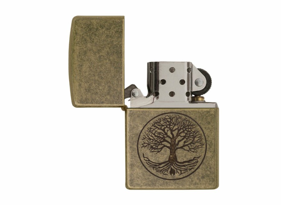 Zippo Zippo Tree Of Life Lighter - Antique Brass | Lighters