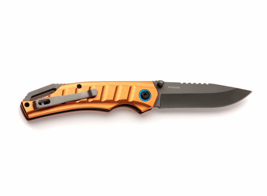 Whitby Knives Whitby Liner Lock Knife - Bronze Aluminium (3.25") | Lock Knives