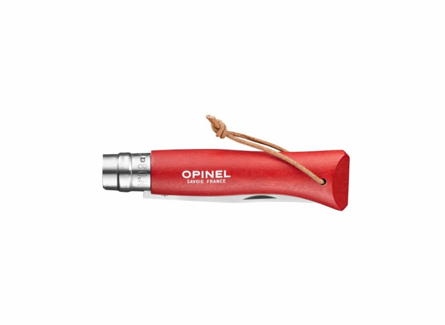 Opinel Opinel No.8 Colorama Trekking Knife - Red | Lock Knives