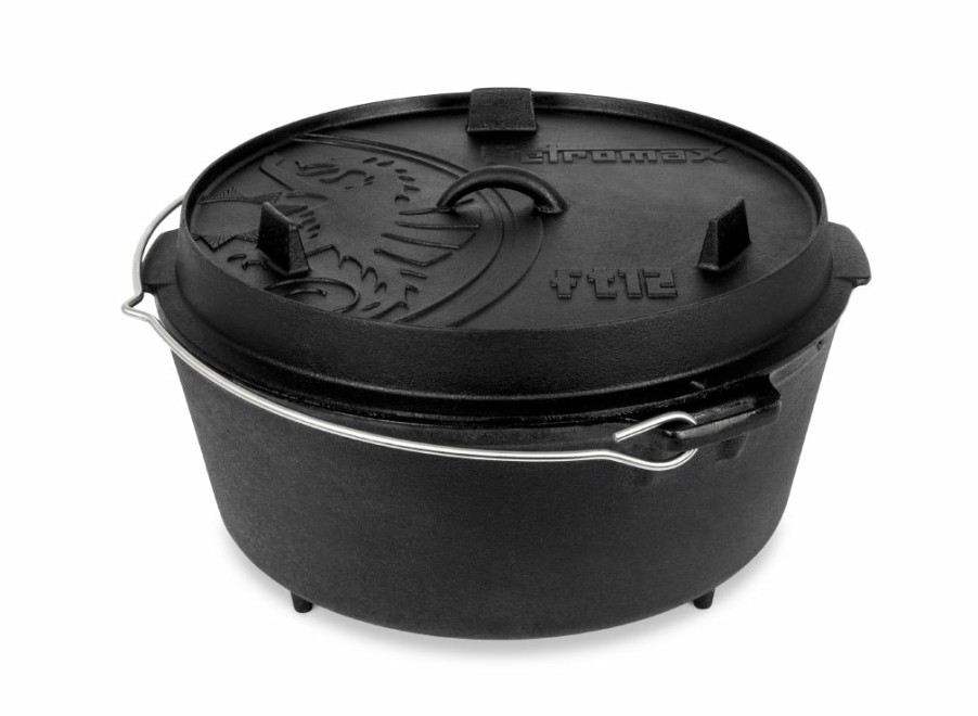 Petromax Petromax 10.8L Cast Iron Dutch Oven With Legs | Dutch Ovens & Pans