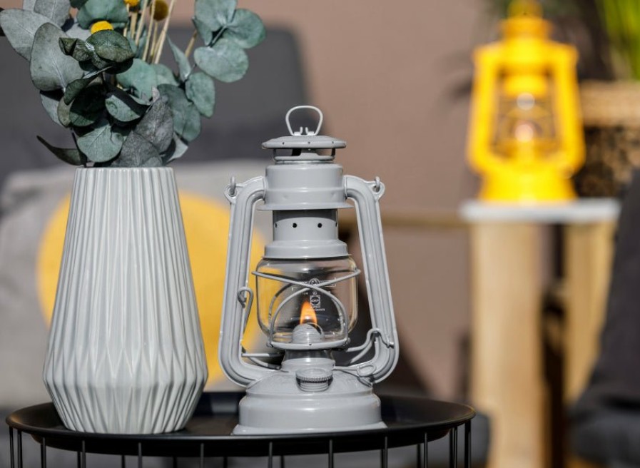 Feuerhand Feuerhand Baby Special 276 Hurricane Lantern - Nordic Grey | Lanterns