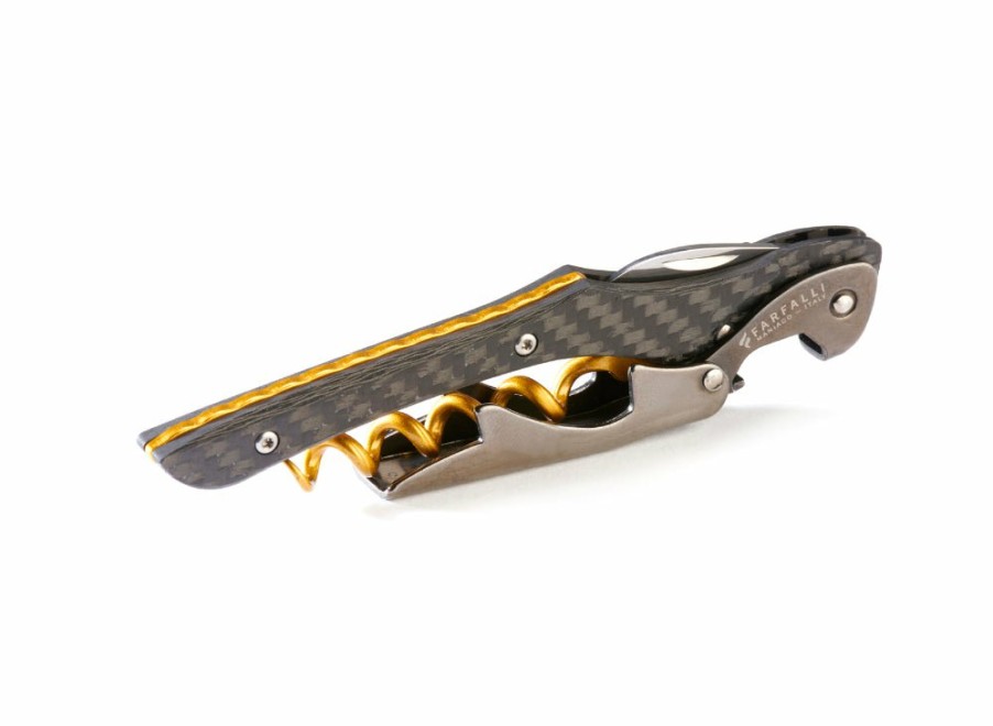 Farfalli Farfalli Fibra Corkscrew - Yellow Carbon Fibre | Corkscrews