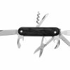 Whitby Knives Whitby Black Pakkawood Multipurpose Folding Knife (2.76") W/ 8 Tools | General Purpose Knives