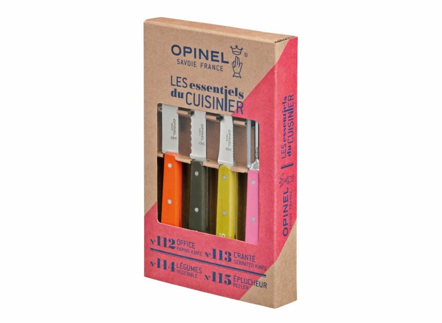 Opinel Opinel Fifties 4Pc Kitchen Knife Set | Vegetable Knives