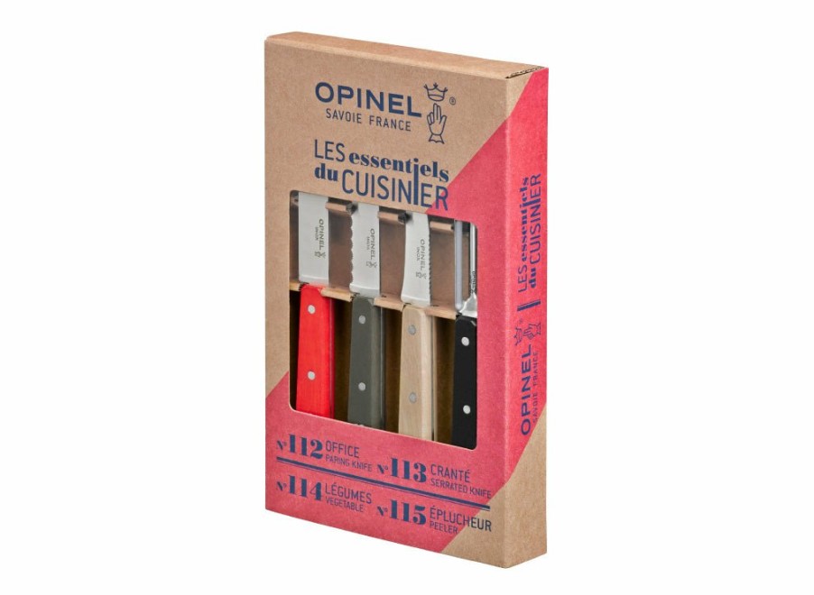 Opinel Opinel Loft 4Pc Kitchen Knife Set | Peelers