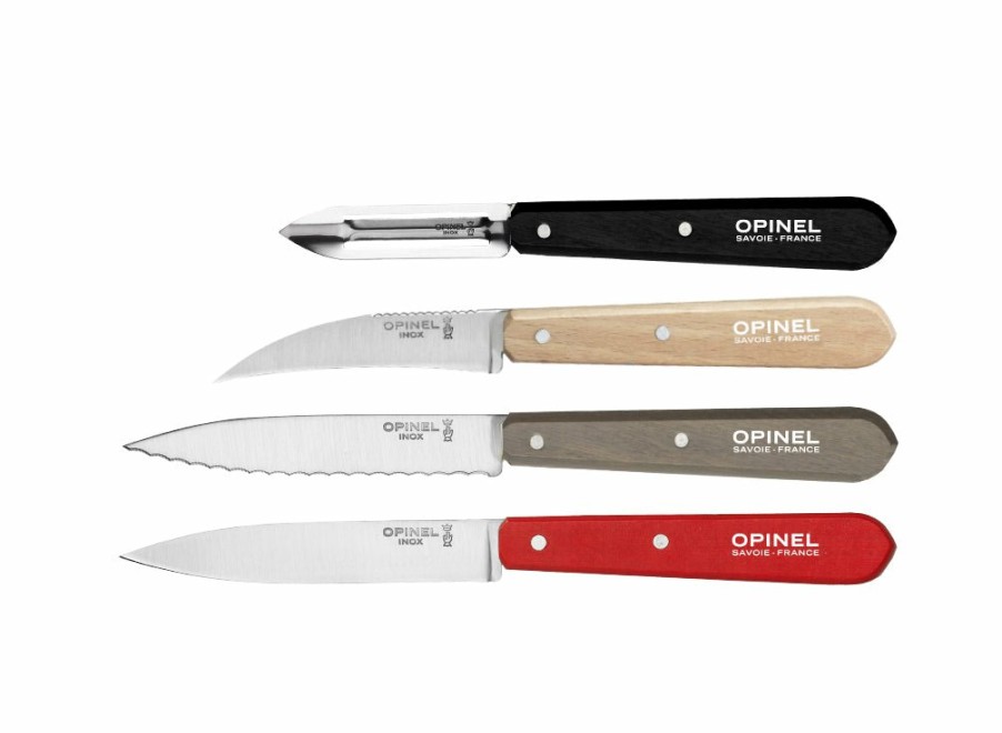 Opinel Opinel Loft 4Pc Kitchen Knife Set | Peelers