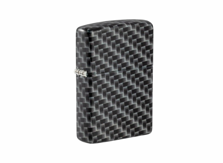 Zippo Zippo Carbon Fibre Design Lighter - Matte White | Lighters