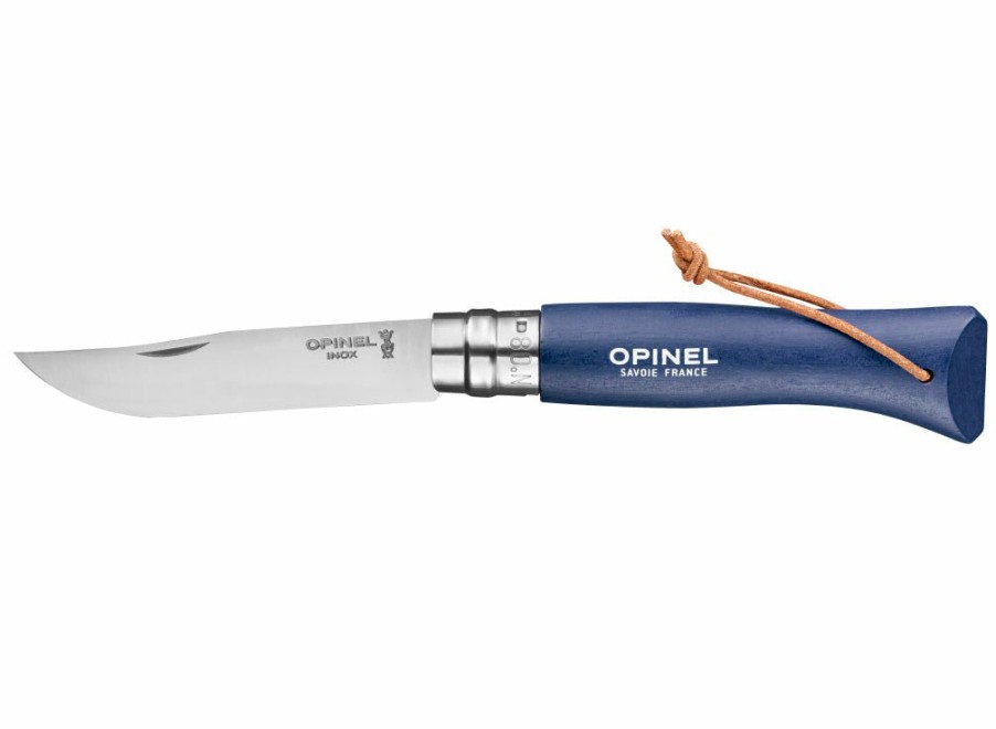 Opinel Opinel No.8 Colorama Trekking Knife - Dark Blue | Lock Knives