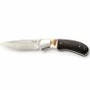 Whitby Knives Whitby Staghorn & Ebony Wood Sheath Knife (3.5") | Bushcraft & Survival Knives