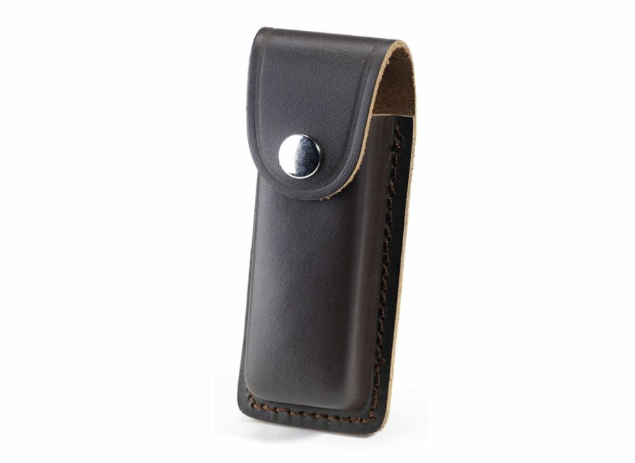 Whitby Knives Whitby Dark Brown Leather Sheath - 4.5" | Sheaths