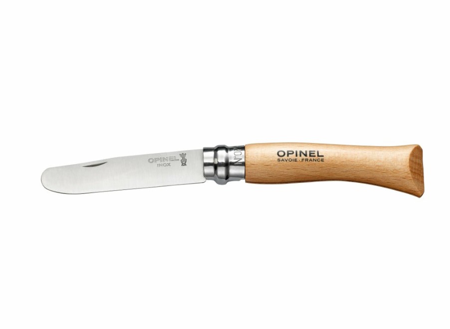 Opinel Opinel No.7 Round Ended Knife - Natural (Blister Pack) | Lock Knives