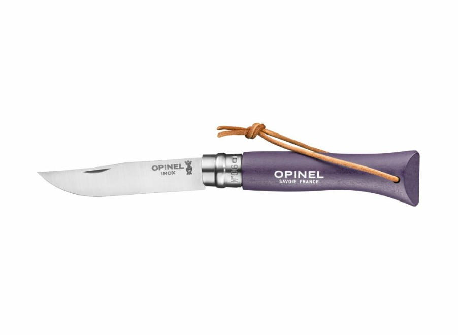 Opinel Opinel No.6 Colorama Trekking Knife - Violet Grey | Lock Knives