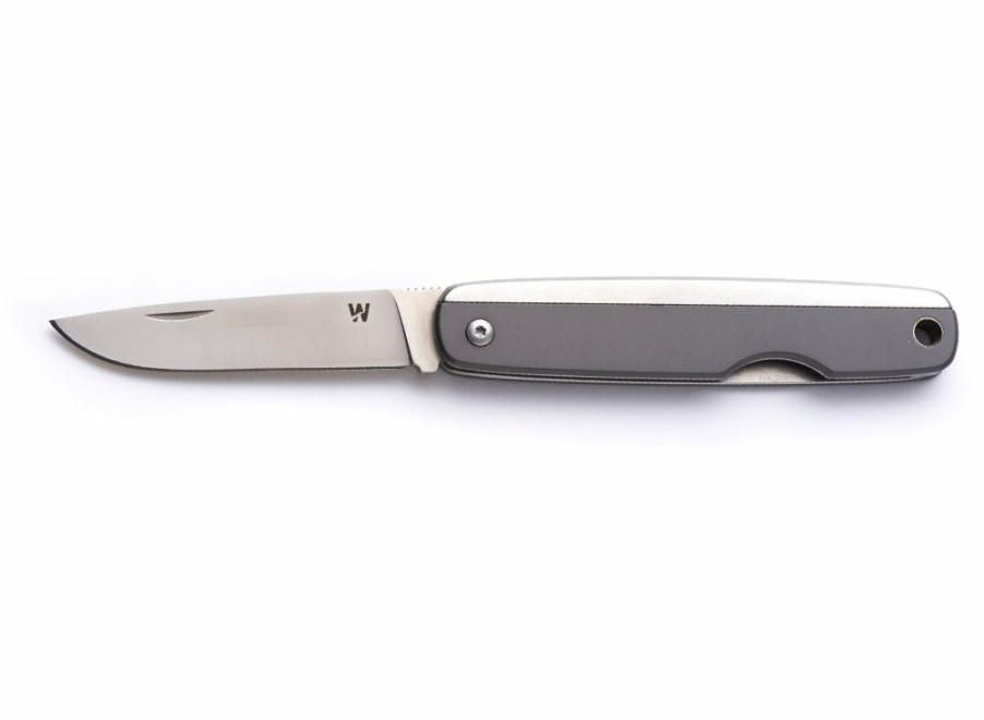 Whitby Knives Whitby Kent Edc Pocket Knife (2.25") - Titanium Finish | General Purpose Knives