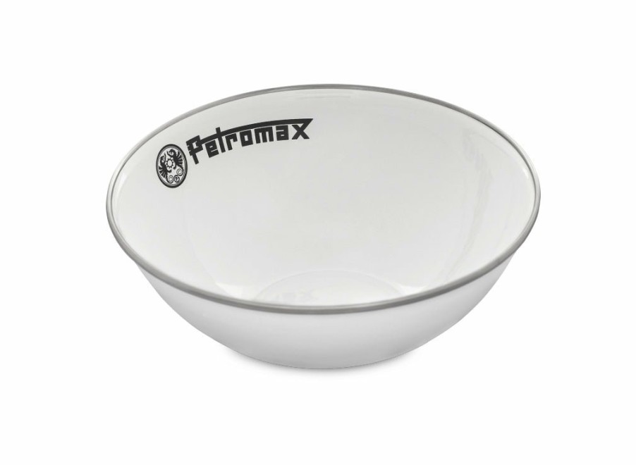 Petromax Petromax Set Of 2 Enamel Bowls - White - Large | Enamel Tableware