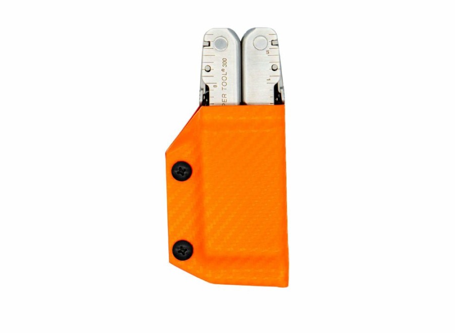 Clip & Carry Clip & Carry Kydex Sheath: Leatherman Super Tool 300 - Orange Carbon Fibre | Sheaths