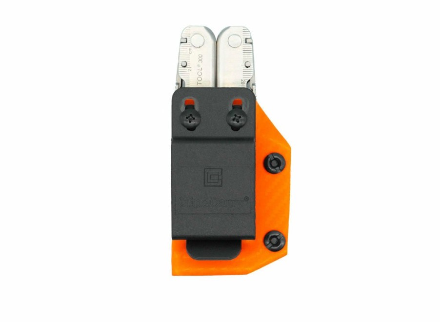 Clip & Carry Clip & Carry Kydex Sheath: Leatherman Super Tool 300 - Orange Carbon Fibre | Sheaths