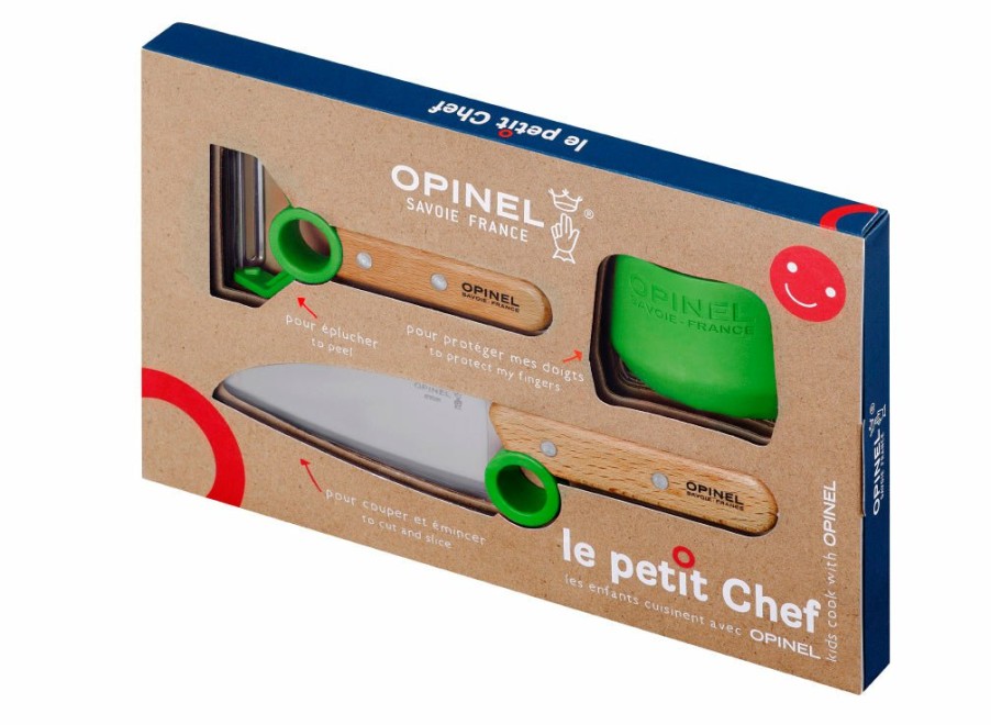 Opinel Opinel Le Petit Chef Box Set - Green | Kitchen Knives