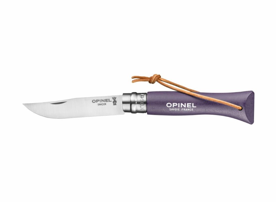 Opinel Opinel No.6 Colorama Trekking Knife - Violet Grey | Outdoor Knives