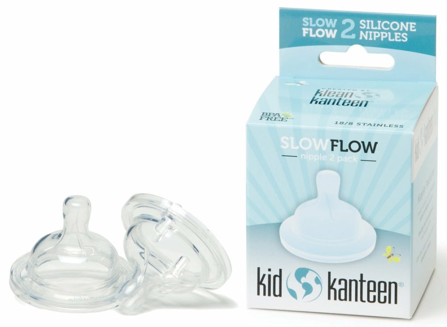 Klean Kanteen Klean Kanteen Baby Bottle Nipple - Slow Flow (2Pk) | Caps & Accessories