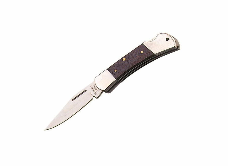 Whitby Knives Whitby Wood Lock Knife (2.5") | Lock Knives