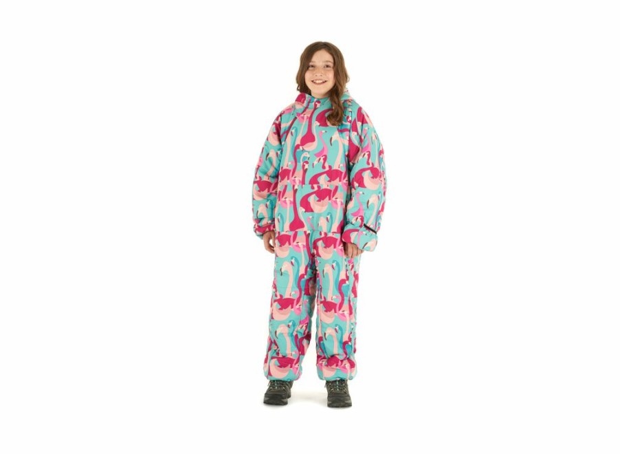 Selk'Bag Selk'Bag Kids Recycled Flamingo Sleeping Bag Suit - Large | Wearable Sleeping Bag Suits