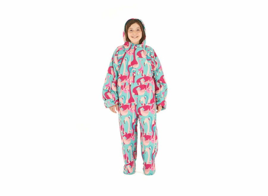 Selk'Bag Selk'Bag Kids Recycled Flamingo Sleeping Bag Suit - Large | Wearable Sleeping Bag Suits