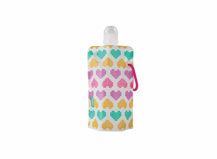 Vapur Vapur Kids Bottle 400Ml - Hearts | Foldable Water Bottles