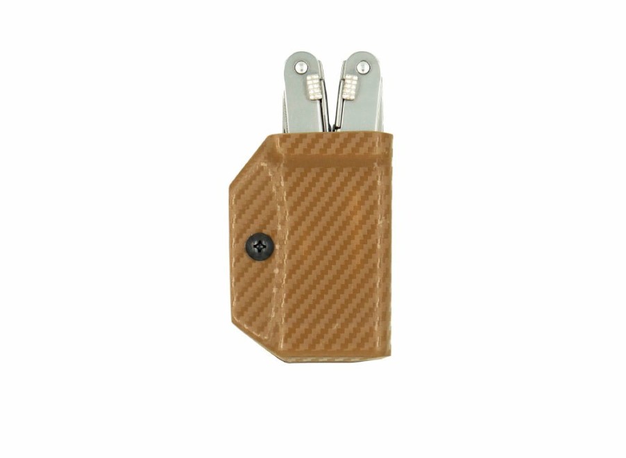 Clip & Carry Clip & Carry Kydex Sheath: Victorinox Spirit - Brown Carbon Fibre | Multi-Tool Sheaths