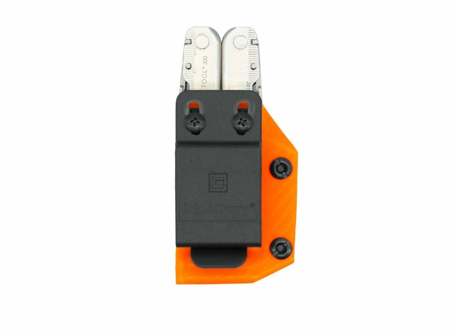 Clip & Carry Clip & Carry Kydex Sheath: Leatherman Super Tool 300 - Orange Carbon Fibre | Multi-Tool Sheaths