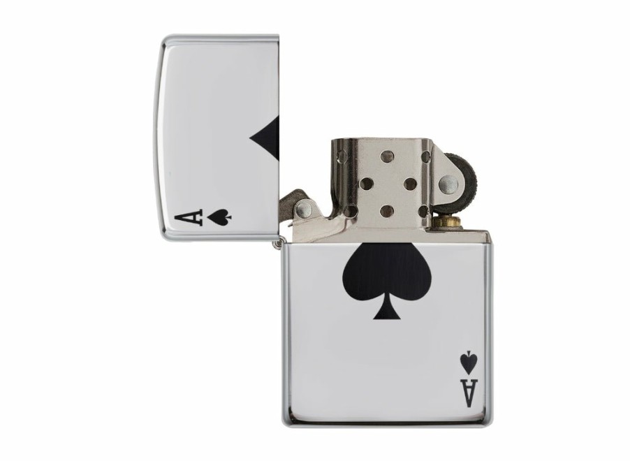 Zippo Zippo Lucky Ace Lighter - High Polish Chrome | Lighters